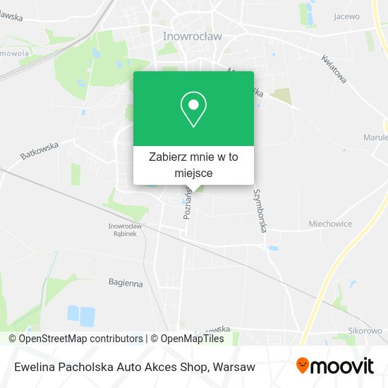 Mapa Ewelina Pacholska Auto Akces Shop