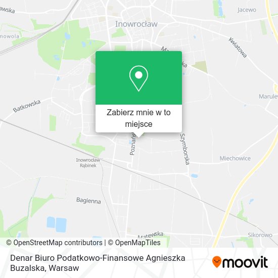 Mapa Denar Biuro Podatkowo-Finansowe Agnieszka Buzalska