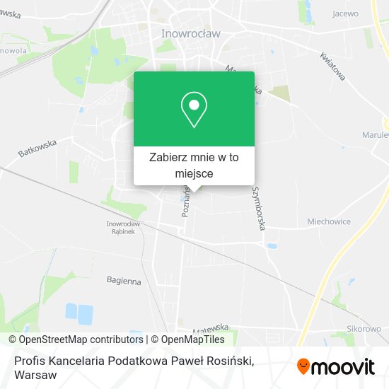 Mapa Profis Kancelaria Podatkowa Paweł Rosiński