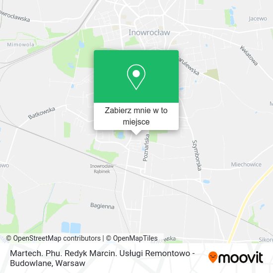 Mapa Martech. Phu. Redyk Marcin. Usługi Remontowo - Budowlane