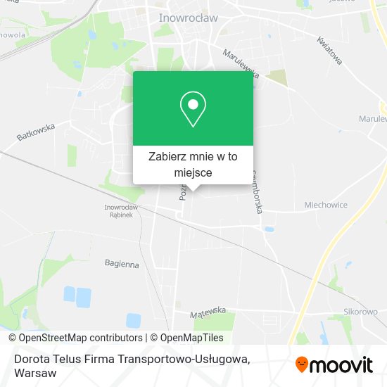 Mapa Dorota Telus Firma Transportowo-Usługowa