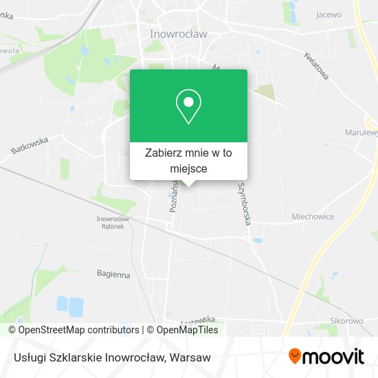 Mapa Usługi Szklarskie Inowrocław