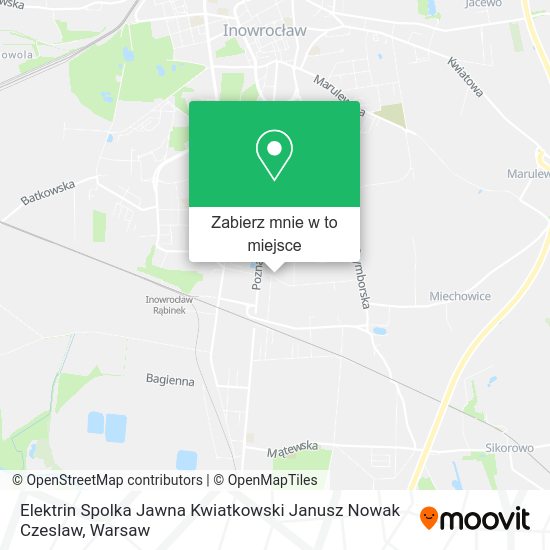 Mapa Elektrin Spolka Jawna Kwiatkowski Janusz Nowak Czeslaw