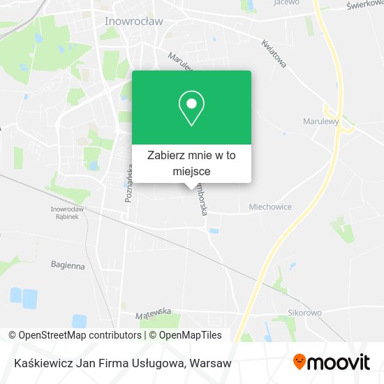 Mapa Kaśkiewicz Jan Firma Usługowa