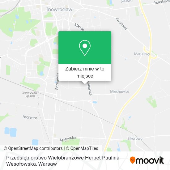 Mapa Przedsiębiorstwo Wielobranżowe Herbet Paulina Wesołowska