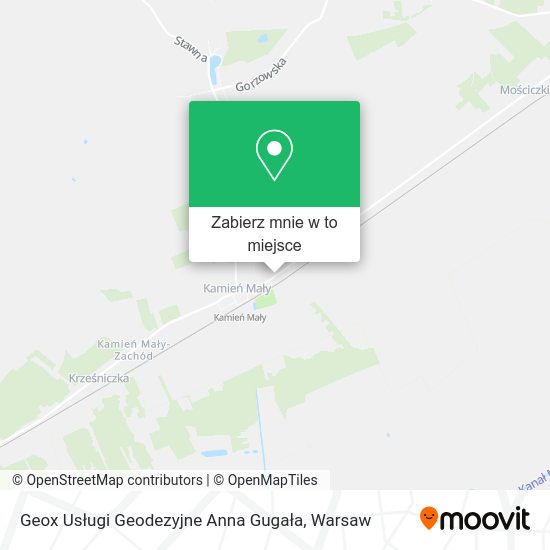 Mapa Geox Usługi Geodezyjne Anna Gugała