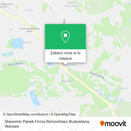 Mapa Sławomir Panek Firma Remontowo Budowlana