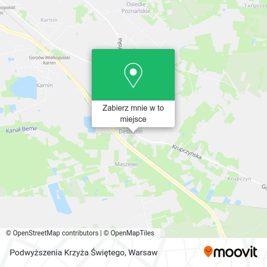 Mapa Podwyższenia Krzyża Świętego