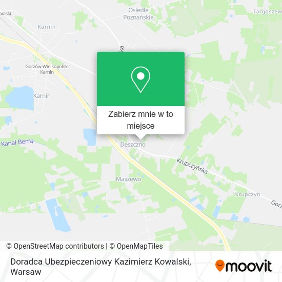 Mapa Doradca Ubezpieczeniowy Kazimierz Kowalski