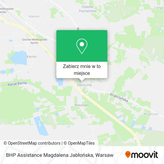 Mapa BHP Assistance Magdalena Jabłońska