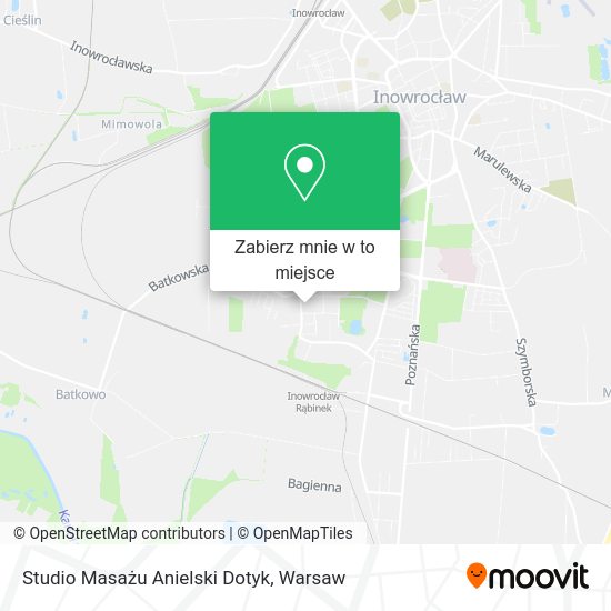 Mapa Studio Masażu Anielski Dotyk