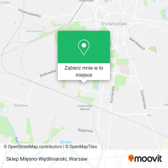 Mapa Sklep Mięsno-Wędliniarski