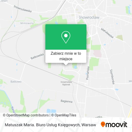 Mapa Matuszak Maria. Biuro Usług Księgowych