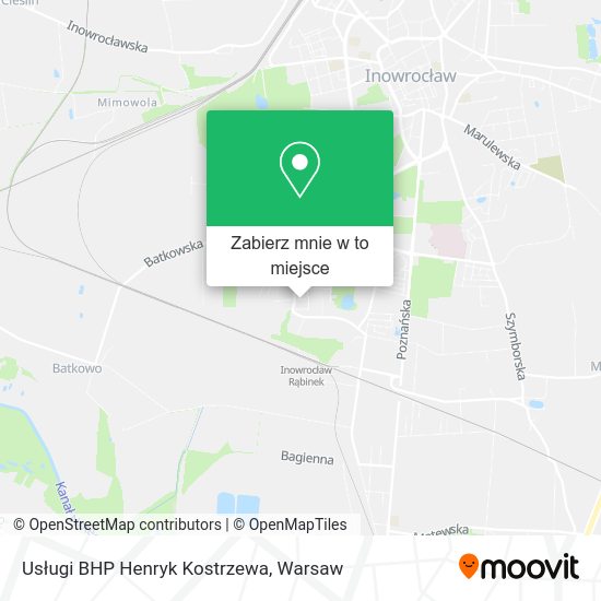 Mapa Usługi BHP Henryk Kostrzewa