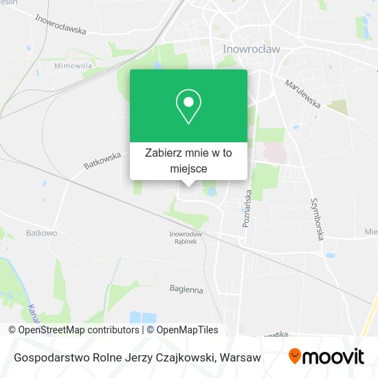 Mapa Gospodarstwo Rolne Jerzy Czajkowski