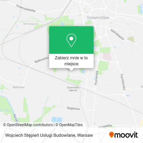 Mapa Wojciech Stępień Usługi Budowlane