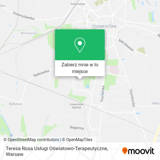 Mapa Teresa Rosa Usługi Oświatowo-Terapeutyczne