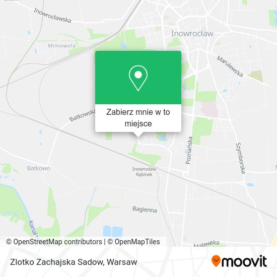 Mapa Zlotko Zachajska Sadow