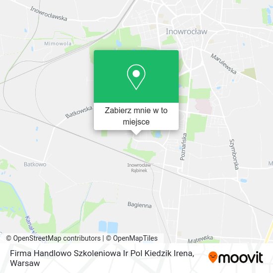 Mapa Firma Handlowo Szkoleniowa Ir Pol Kiedzik Irena