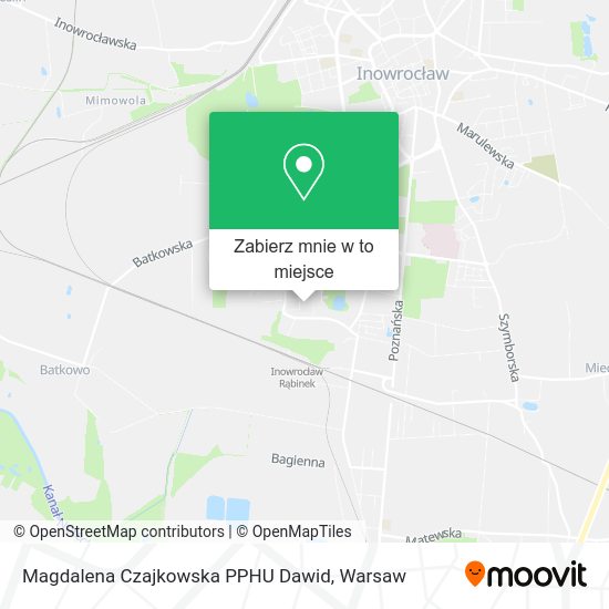 Mapa Magdalena Czajkowska PPHU Dawid