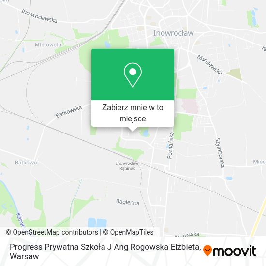 Mapa Progress Prywatna Szkoła J Ang Rogowska Elżbieta