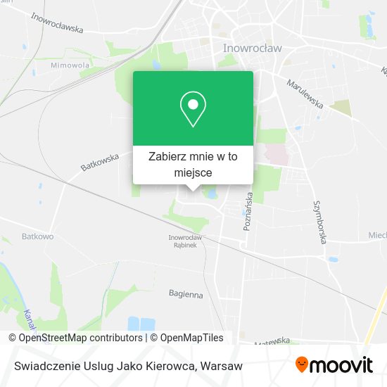 Mapa Swiadczenie Uslug Jako Kierowca