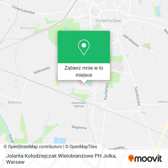 Mapa Jolanta Kołodziejczak Wielobranżowe PH Jolka