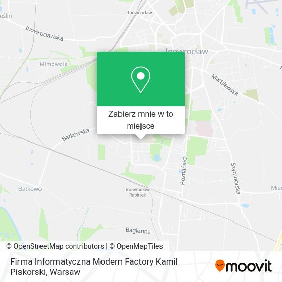 Mapa Firma Informatyczna Modern Factory Kamil Piskorski