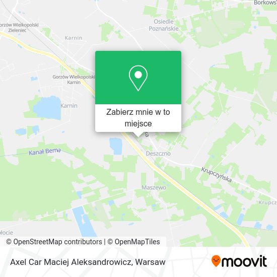 Mapa Axel Car Maciej Aleksandrowicz