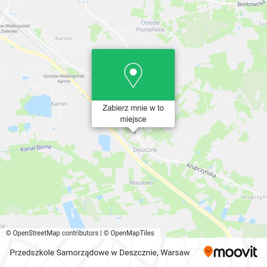 Mapa Przedszkole Samorządowe w Deszcznie