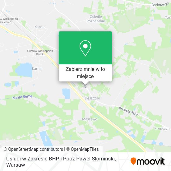 Mapa Uslugi w Zakresie BHP i Ppoz Pawel Slominski