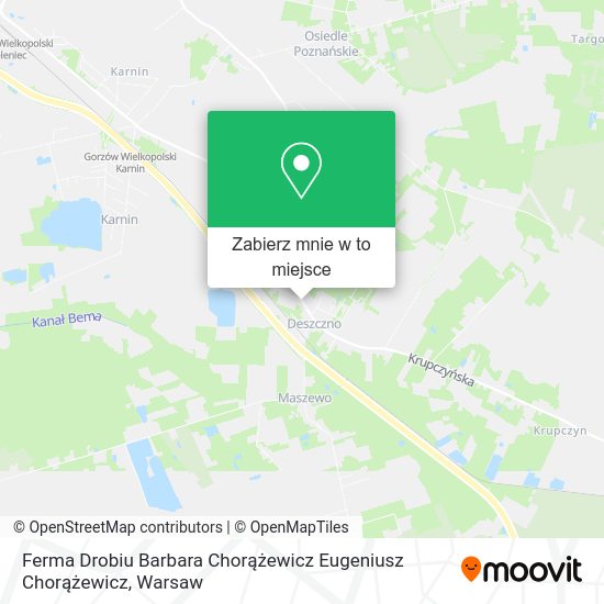 Mapa Ferma Drobiu Barbara Chorążewicz Eugeniusz Chorążewicz