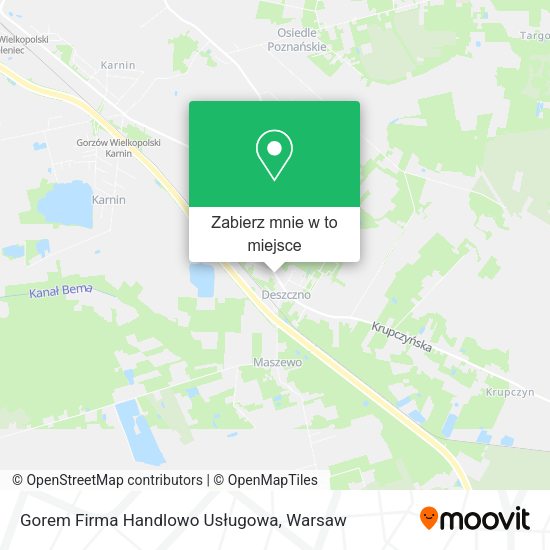 Mapa Gorem Firma Handlowo Usługowa