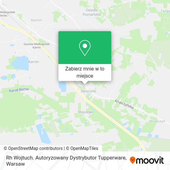 Mapa Rh Wojtuch. Autoryzowany Dystrybutor Tupperware