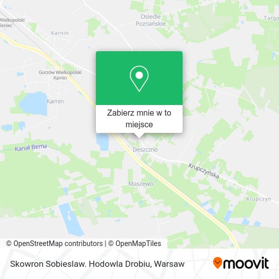 Mapa Skowron Sobieslaw. Hodowla Drobiu