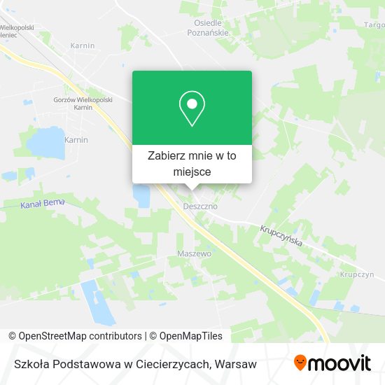 Mapa Szkoła Podstawowa w Ciecierzycach