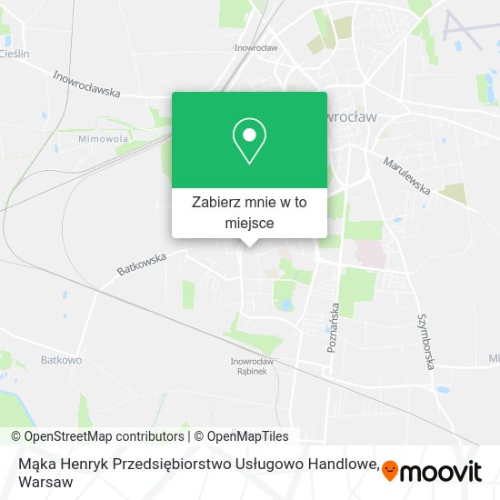 Mapa Mąka Henryk Przedsiębiorstwo Usługowo Handlowe