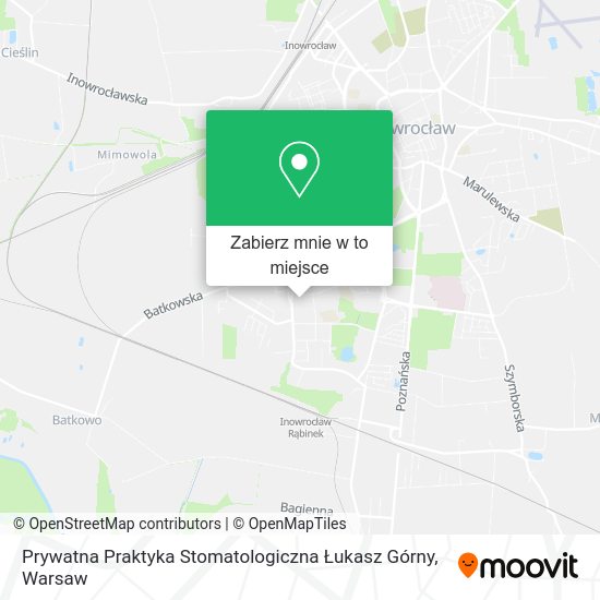 Mapa Prywatna Praktyka Stomatologiczna Łukasz Górny