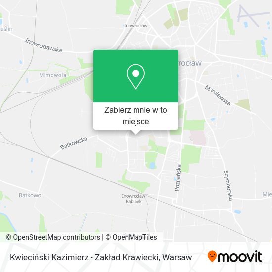 Mapa Kwieciński Kazimierz - Zakład Krawiecki