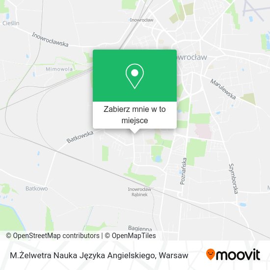 Mapa M.Żelwetra Nauka Języka Angielskiego