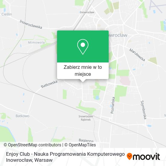 Mapa Enjoy Club - Nauka Programowania Komputerowego Inowrocław