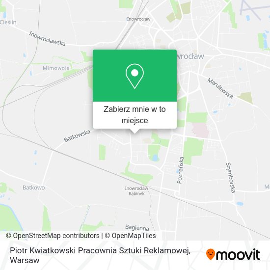 Mapa Piotr Kwiatkowski Pracownia Sztuki Reklamowej