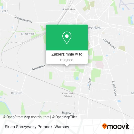 Mapa Sklep Spożywczy Poranek