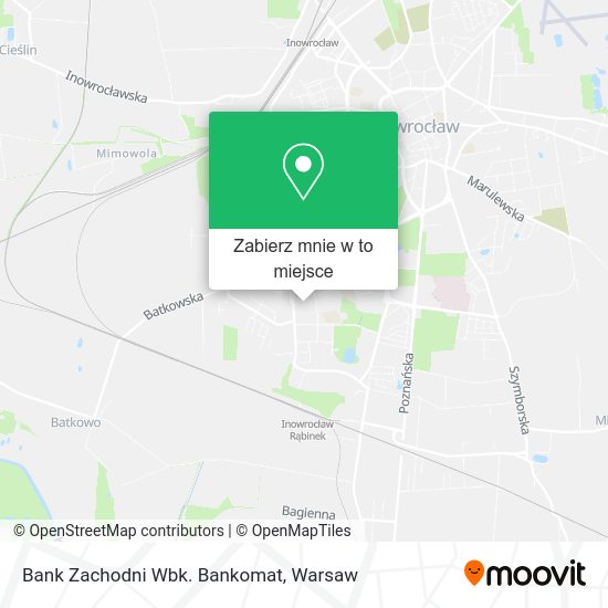 Mapa Bank Zachodni Wbk. Bankomat