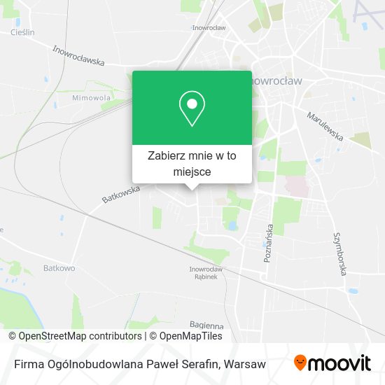 Mapa Firma Ogólnobudowlana Paweł Serafin