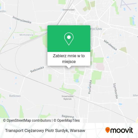 Mapa Transport Ciężarowy Piotr Surdyk