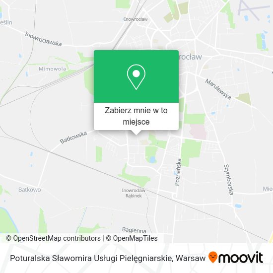 Mapa Poturalska Sławomira Usługi Pielęgniarskie