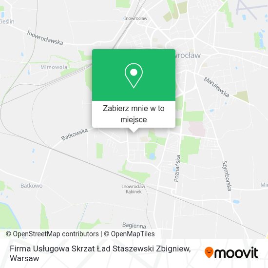 Mapa Firma Usługowa Skrzat Ład Staszewski Zbigniew