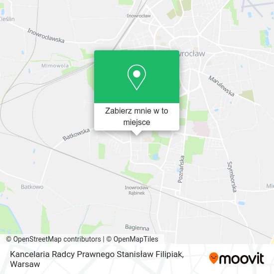 Mapa Kancelaria Radcy Prawnego Stanisław Filipiak