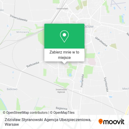 Mapa Zdzisław Styranowski Agencja Ubezpieczeniowa